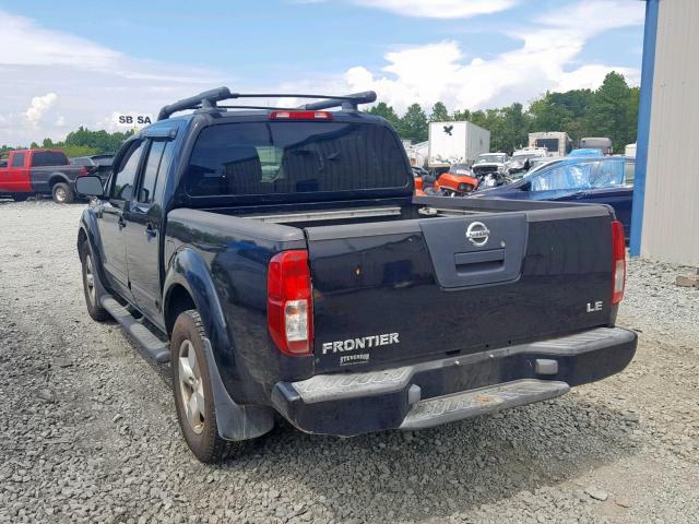 1N6AD07W65C415765 - 2005 NISSAN FRONTIER C BLACK photo 3