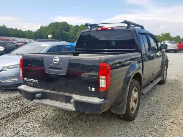 1N6AD07W65C415765 - 2005 NISSAN FRONTIER C BLACK photo 4