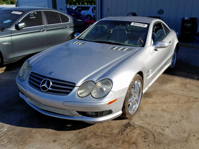 WDBSK75F04F063559 - 2004 MERCEDES-BENZ SL 500 SILVER photo 2