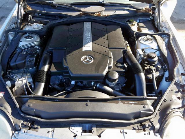 WDBSK75F04F063559 - 2004 MERCEDES-BENZ SL 500 SILVER photo 7