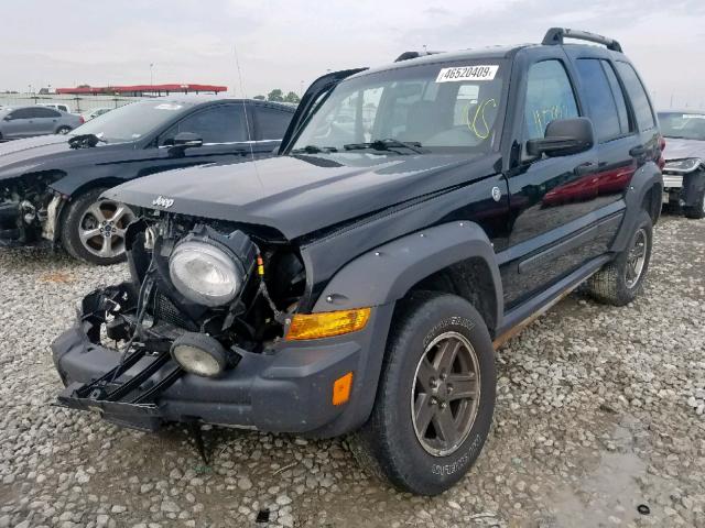 1J4GL38K95W727004 - 2005 JEEP LIBERTY RE BLACK photo 2