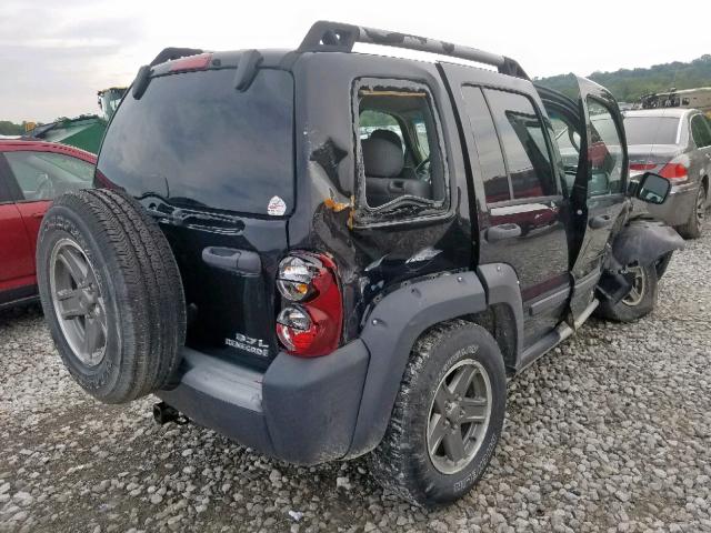 1J4GL38K95W727004 - 2005 JEEP LIBERTY RE BLACK photo 4