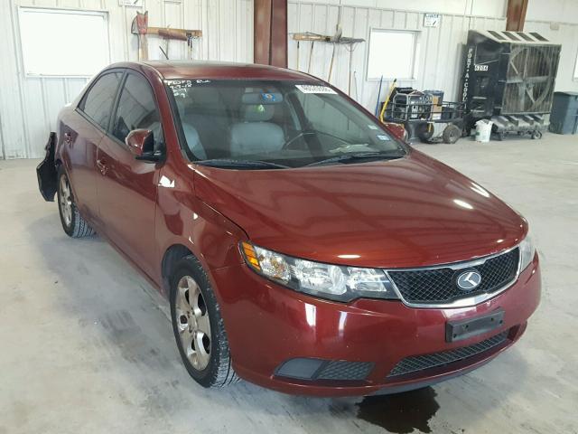 KNAFU4A28A5244678 - 2010 KIA FORTE EX MAROON photo 1