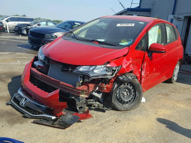 3HGGK5H40KM700891 - 2019 HONDA FIT LX RED photo 2