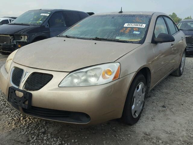 1G2ZF57B684119111 - 2008 PONTIAC G6 VALUE L GOLD photo 2