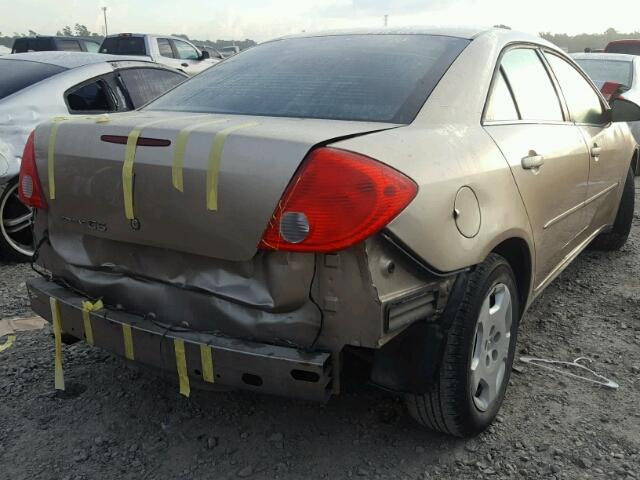 1G2ZF57B684119111 - 2008 PONTIAC G6 VALUE L GOLD photo 4