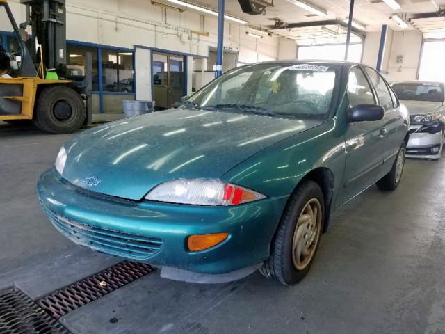 1G1JC5241X7304005 - 1999 CHEVROLET CAVALIER GREEN photo 2