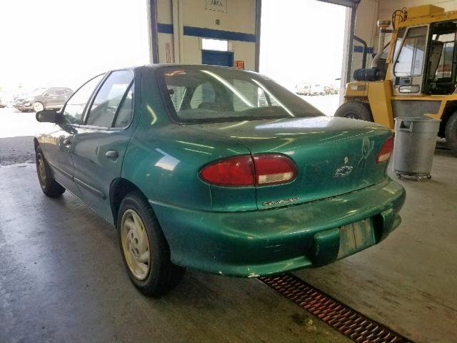 1G1JC5241X7304005 - 1999 CHEVROLET CAVALIER GREEN photo 3