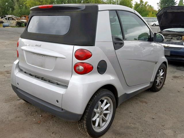 WMEEK31X08K149720 - 2008 SMART FORTWO PAS 银色 照片 4