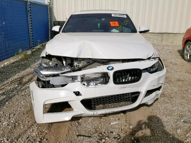 WBA3B9C59DF586183 - 2013 BMW 335 XI WHITE photo 9