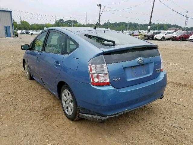 JTDKB20U557046293 - 2005 TOYOTA PRIUS BLUE photo 3