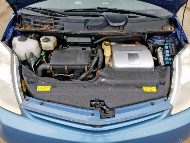 JTDKB20U557046293 - 2005 TOYOTA PRIUS BLUE photo 7