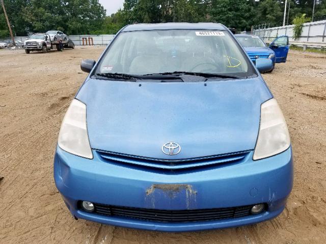 JTDKB20U557046293 - 2005 TOYOTA PRIUS BLUE photo 9