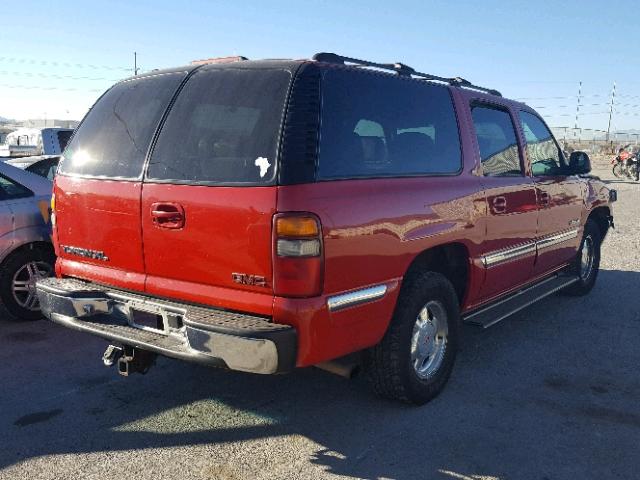 3GKFK16T1YG115875 - 2000 GMC YUKON XL K RED photo 4