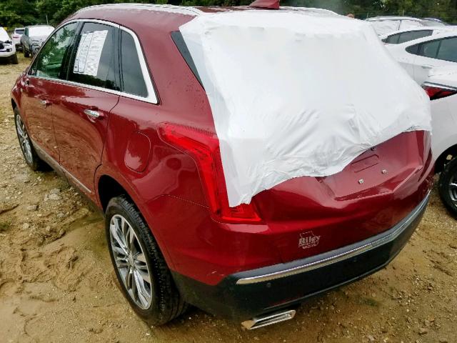 1GYKNCRS1KZ184471 - 2019 CADILLAC XT5 LUXURY RED photo 3