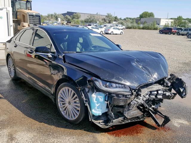 3LN6L5MU7HR608276 - 2017 LINCOLN MKZ HYBRID BLACK photo 1