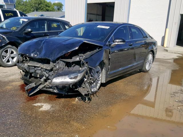 3LN6L5MU7HR608276 - 2017 LINCOLN MKZ HYBRID BLACK photo 2