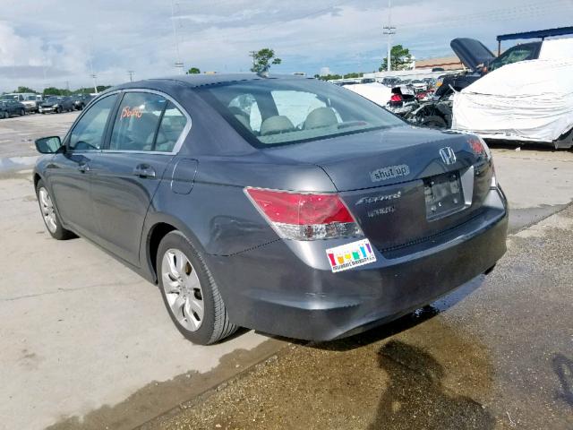 1HGCP26848A047556 - 2008 HONDA ACCORD EXL GRAY photo 3