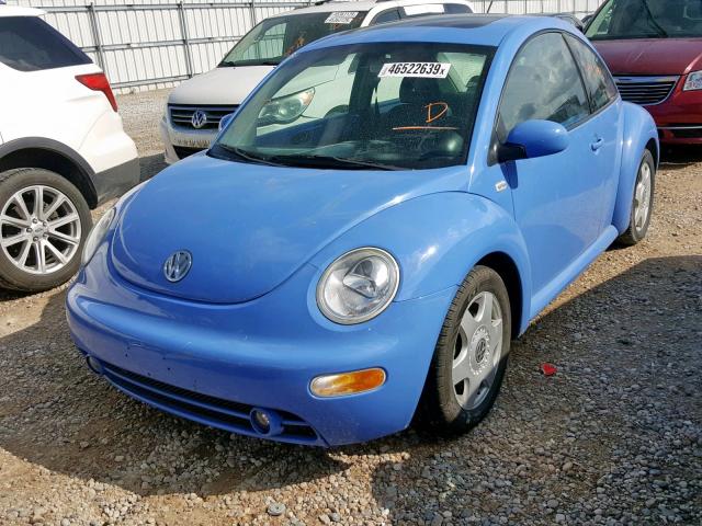 3VWCD21C51M431886 - 2001 VOLKSWAGEN NEW BEETLE ლურჯი ფოტო 2