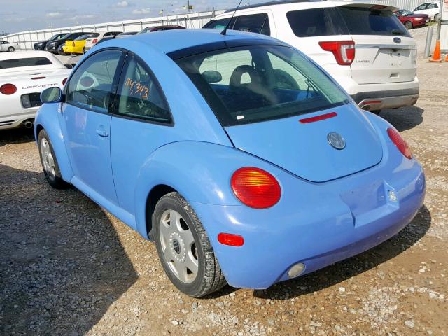 3VWCD21C51M431886 - 2001 VOLKSWAGEN NEW BEETLE ლურჯი ფოტო 3