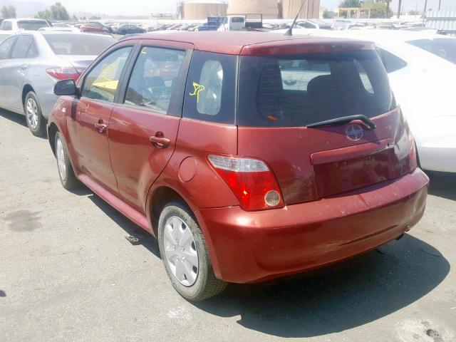 JTKKT604865005456 - 2006 TOYOTA SCION XA BURGUNDY photo 3