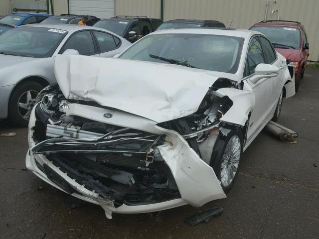 3FA6P0SU0ER382758 - 2014 FORD FUSION TIT WHITE photo 2