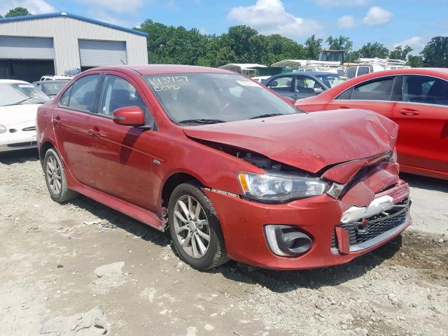 JA32U2FU7GU007113 - 2016 MITSUBISHI LANCER ES RED photo 1