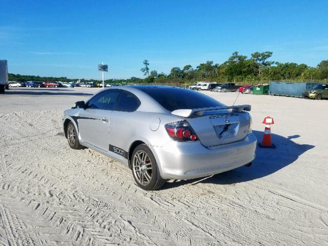 JTKDE167780249283 - 2008 TOYOTA SCION TC ვერცხლისფერი ფოტო 3