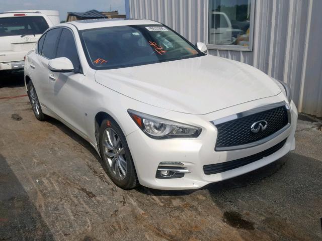 JN1BV7AR5EM707324 - 2014 INFINITI Q50 BASE WHITE photo 1