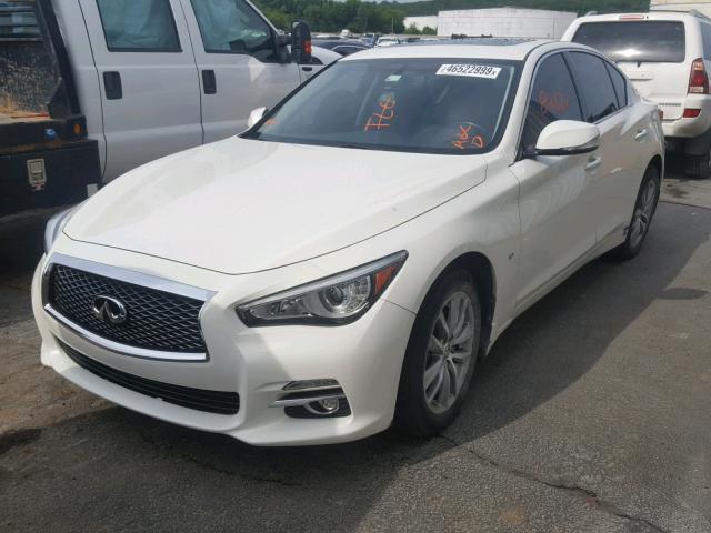 JN1BV7AR5EM707324 - 2014 INFINITI Q50 BASE WHITE photo 2