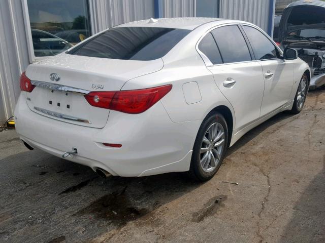 JN1BV7AR5EM707324 - 2014 INFINITI Q50 BASE WHITE photo 4