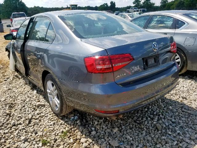 3VW2K7AJ7FM230267 - 2015 VOLKSWAGEN JETTA BASE 灰色 照片 3