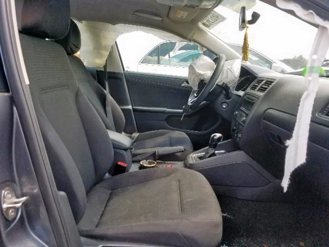 3VW2K7AJ7FM230267 - 2015 VOLKSWAGEN JETTA BASE 灰色 照片 5