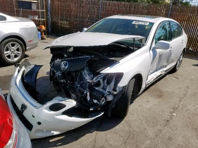 JTHBC96SX75006834 - 2007 LEXUS GS 450H WHITE photo 2