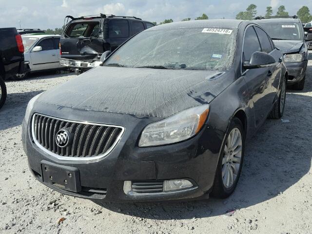 2G4GR5EK7C9156327 - 2012 BUICK REGAL GRAY photo 2