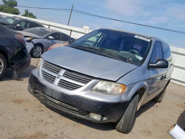 1D4GP25B25B324968 - 2005 DODGE CARAVAN SE SILVER photo 2