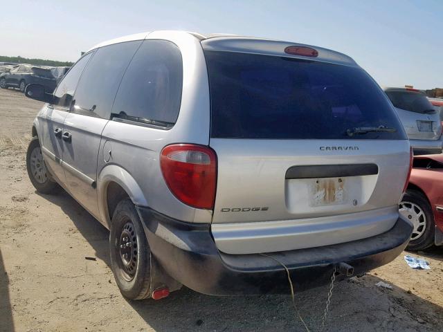 1D4GP25B25B324968 - 2005 DODGE CARAVAN SE SILVER photo 3