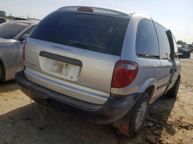 1D4GP25B25B324968 - 2005 DODGE CARAVAN SE SILVER photo 4