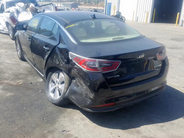 KNAGN4AD7G5097958 - 2016 KIA OPTIMA HYB BLACK photo 3