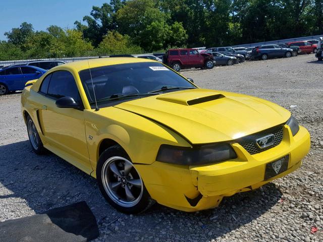 1FAFP42X93F443665 - 2003 FORD MUSTANG GT YELLOW photo 1