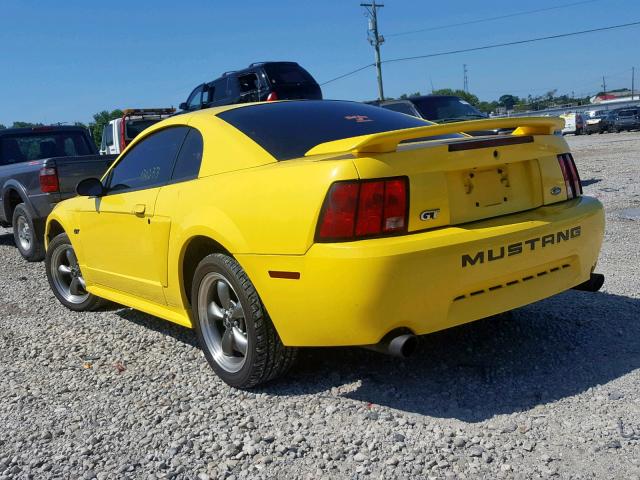 1FAFP42X93F443665 - 2003 FORD MUSTANG GT YELLOW photo 3