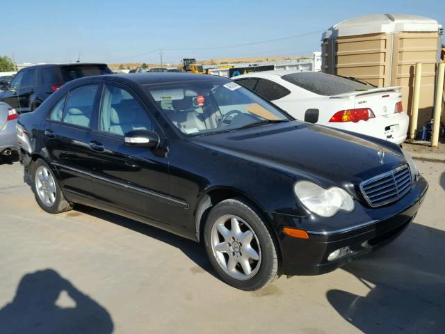 WDBRF61J72F284757 - 2002 MERCEDES-BENZ C 240 BLACK photo 1