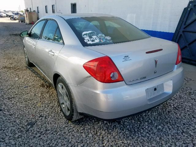 1G2ZG57B494217083 - 2009 PONTIAC G6 SILVER photo 3