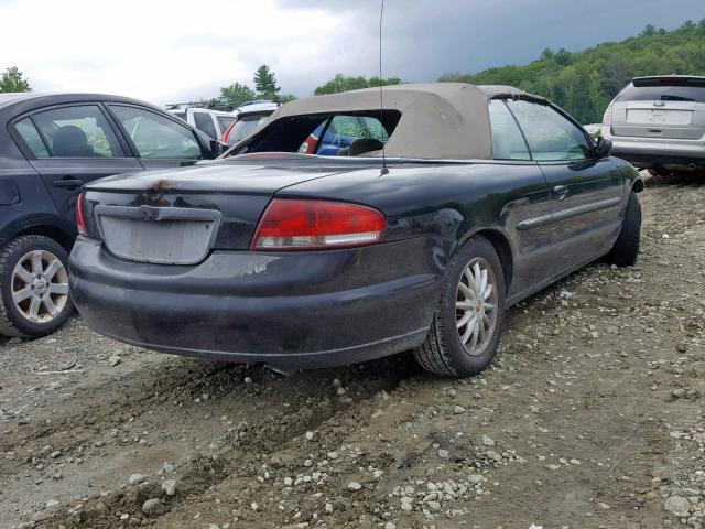 1C3EL45U31N653656 - 2001 CHRYSLER SEBRING LX BLACK photo 4