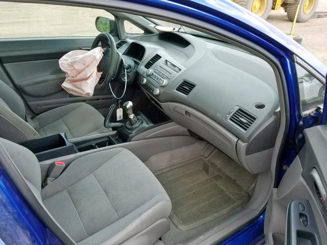 2HGFA15216H029536 - 2006 HONDA CIVIC DX BLUE photo 5