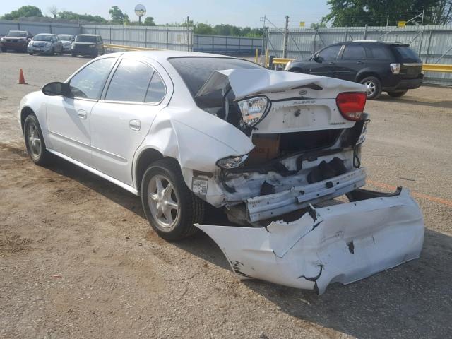 1G3NL52FX3C262526 - 2003 OLDSMOBILE ALERO GL WHITE photo 3