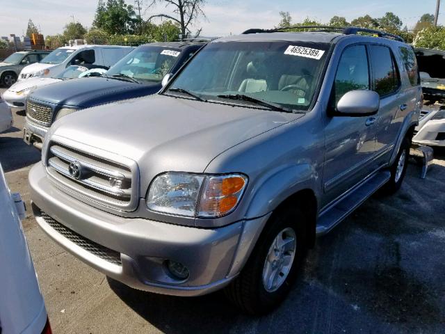 5TDBT48A11S003654 - 2001 TOYOTA SEQUOIA LI SILVER photo 2