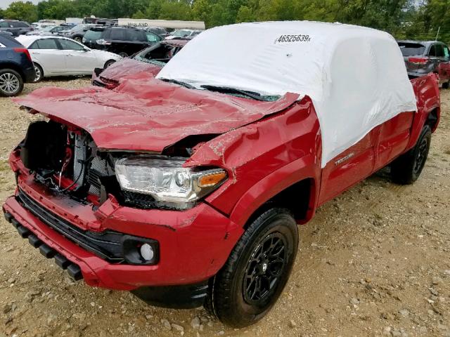 3TMCZ5AN7KM232296 - 2019 TOYOTA TACOMA DOU RED photo 2