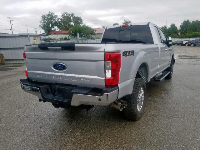 1FT7X2BT8HEB61255 - 2017 FORD F250 SUPER SILVER photo 4