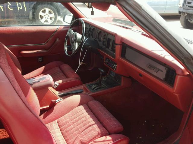 1FABP27M2GF184783 - 1986 FORD MUSTANG LX RED photo 5